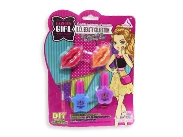 Набор детской косметики лак для ногтей, блеск для губ J-536 - Фото 1