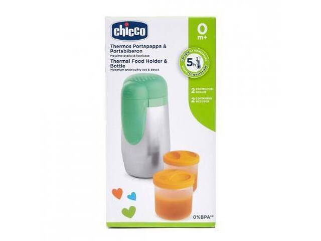 Набір дитячого посуду Chicco Термос-контейнер для дитячого харчування (60181.00) - Фото 4