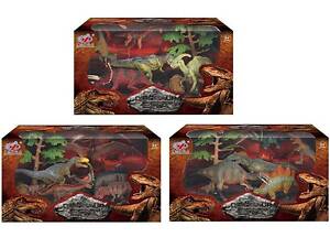 Набір динозаврів Q 9899-209 (24/2) 3 види, 7 елементів, 5 динозаврів, аксесуари, в коробці