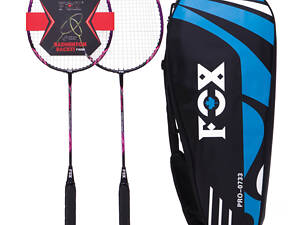 Набір для бадмінтону в чохлі FOX PRO-0733 Чорний