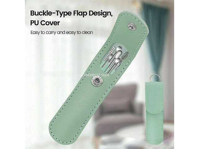 Набір для чищення вух і видалення вушної сірки із 6 інструментів. - Фото 9