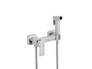 Набір для гігієнічного душу зі змішувачем Kroner KRP Edelstahl Kubus — ESG052