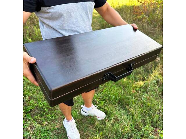 Набір для гриля та барбекю 'Економ' у дерев'яному кейсі - Фото 2