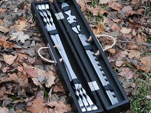 Набір для гриля та барбекю 'Карпатський' у дерев'яному кейсі