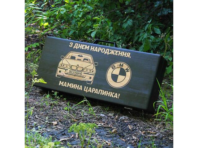 Набір для гриля та барбекю 'Традиційний' у дерев'яному кейсі. - Фото 10