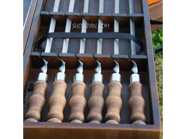 Набір для гриля та барбекю в дерев'яному кейсі 'ПЕРВИЙ' - Фото 8