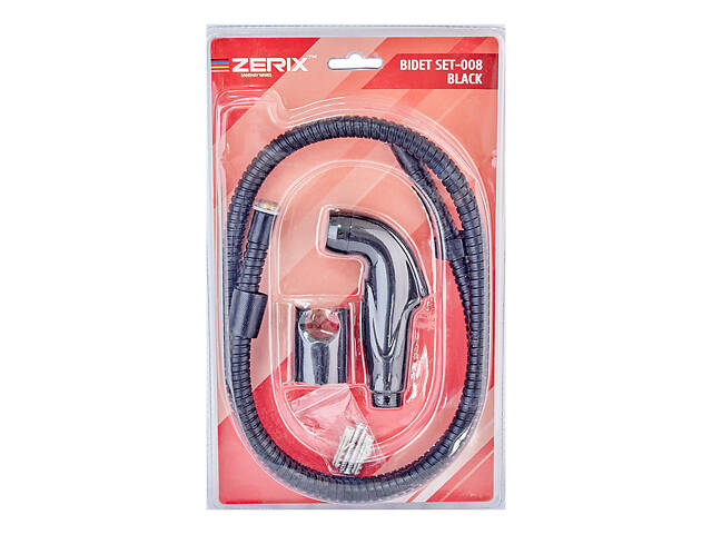 Набор для гигиенического душа Zerix Bidet SET-008 Black (цвет черный) (ZX4914) - Фото 2