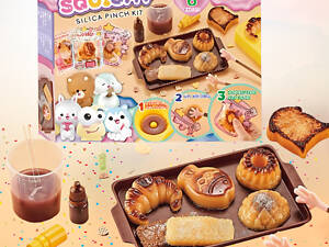 Набор для изготовления сквишей антистресов Таба лапок,детский набор для творчества 'Создай сквиш сам' 6 штук