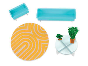 Набір для ляльок LORI Меблі для вітальні LO37031Z (LO37031Z)