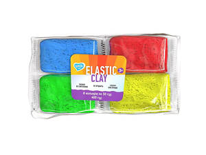 Набор для лепки с воздушным пластилином Elastic Clay 70164 8 colors