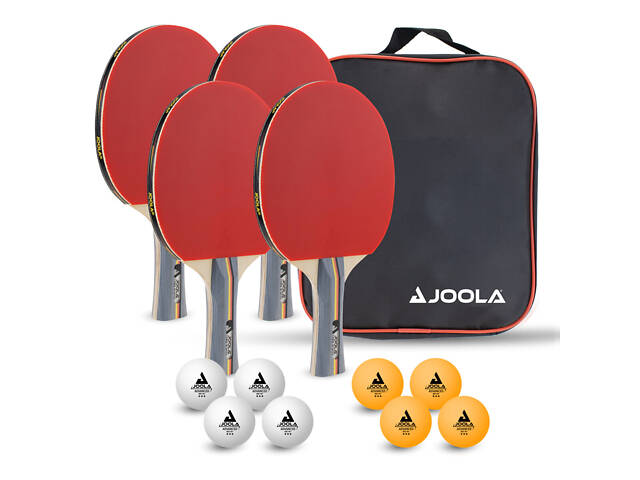 Набір для настільного тенісу Joola Team School 4 Bats 8 Balls (54825) - Фото 1