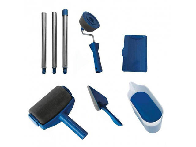Набір для фарбування стін стелі підлоги валик з резервуаром Paint Roller 5 в 1 - Фото 2