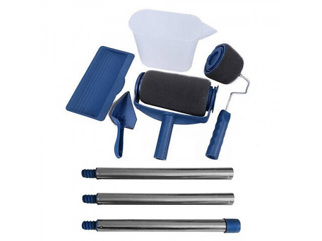 Набір для фарбування стін стелі підлоги валик з резервуаром Paint Roller 5 в 1 - Фото 5