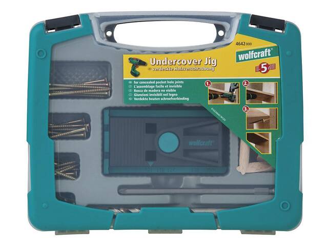 Набор для скрытых соединений Wolfcraft Undercover Jig (4642000) набор для сборки мебели - Фото 2