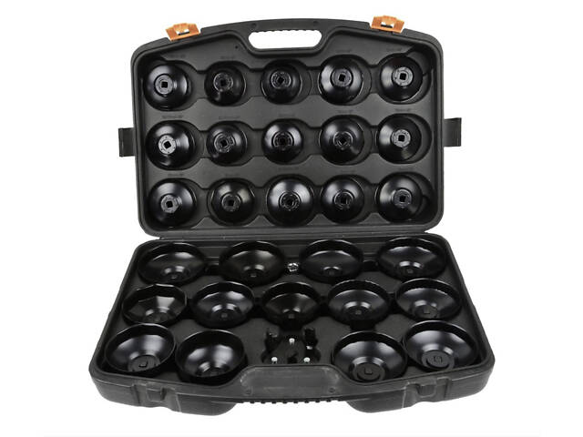 Комплект для зняття масляних фільтрів 30 предметів (краб у комплекті) Geko (G10401) - Фото 1