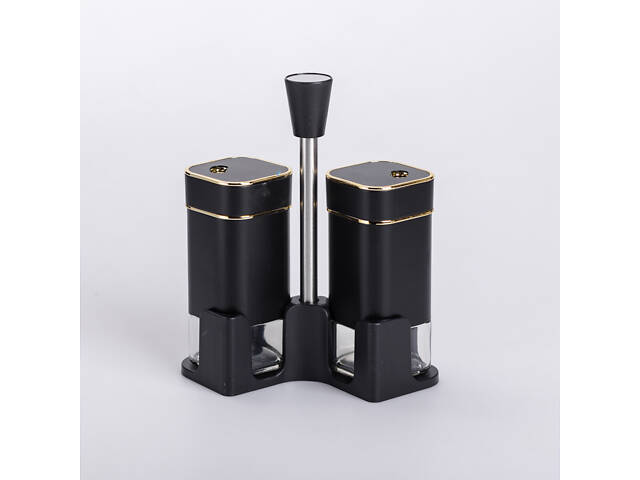 Набір для спецій на підставці 2 баночки для солі та перцю по 120 мл - Фото 1