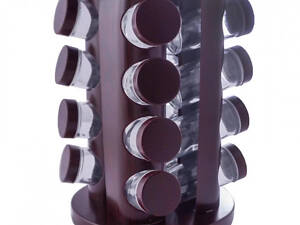 Набір для спецій на підставці Empire EM-3170 17 предметів коричневий