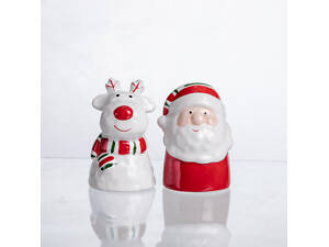 Набор для специй из фарфора New Year 2 баночки по 100 мл CR-1-36