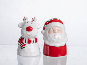 Набір для спецій з порцеляни New Year 2 баночки по 100 мл CR-1-36