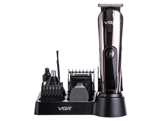 Набор для стрижки волос 5 в 1 машинка, триммер и бритва Vgr V-107 - Фото 1