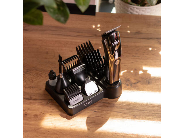 Набор для стрижки волос 5 в 1 машинка, триммер и бритва Vgr V-107 - Фото 8