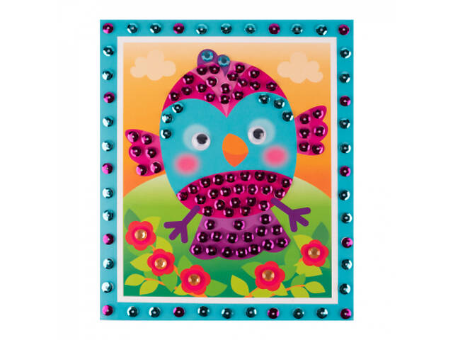 Набір для творчості 1 вересня Пташка Аплікація паєтками (954587) - Фото 2