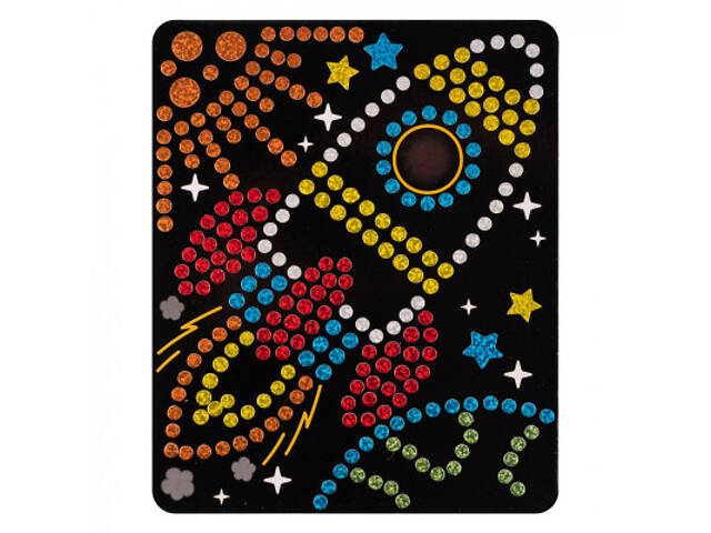 Набір для творчості 1 вересня Ракета Аплікація з 3D голографічними стікерами (954570) - Фото 3