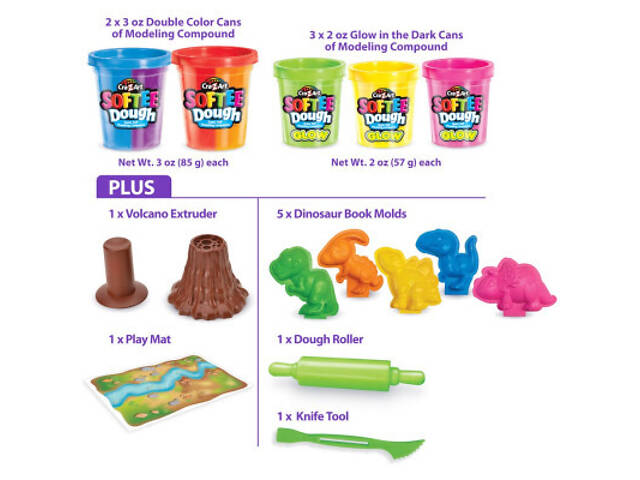 Набор для творчества Cra-Z-Art Динозаври, тісто для ліплення, з формами, набір 14 од (66603CRA) - Фото 6