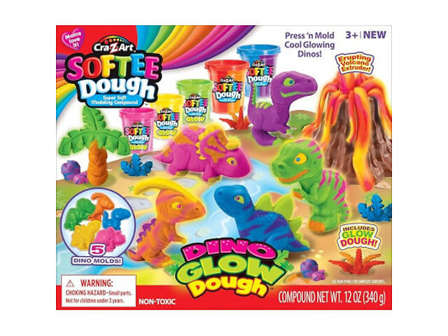 Набор для творчества Cra-Z-Art Динозаври, тісто для ліплення, з формами, набір 14 од (66603CRA) - Фото 7