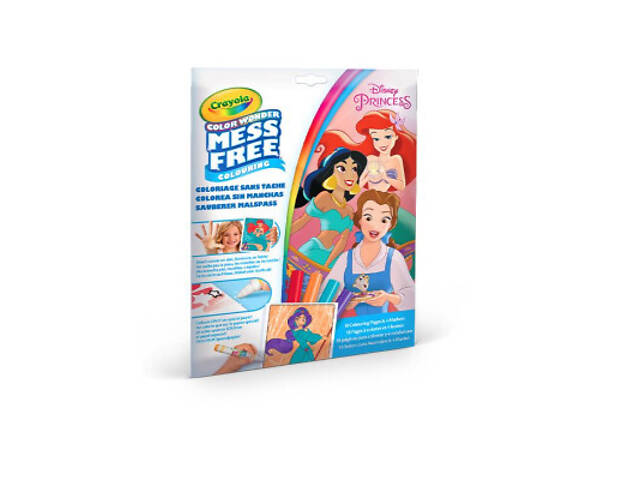 Набір для творчості Crayola Розфарбування Color Wonder Disney Princess, 18 сторінок (75-2813) - Фото 1