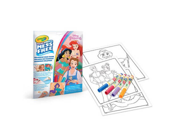 Набір для творчості Crayola Розфарбування Color Wonder Disney Princess, 18 сторінок (75-2813) - Фото 2