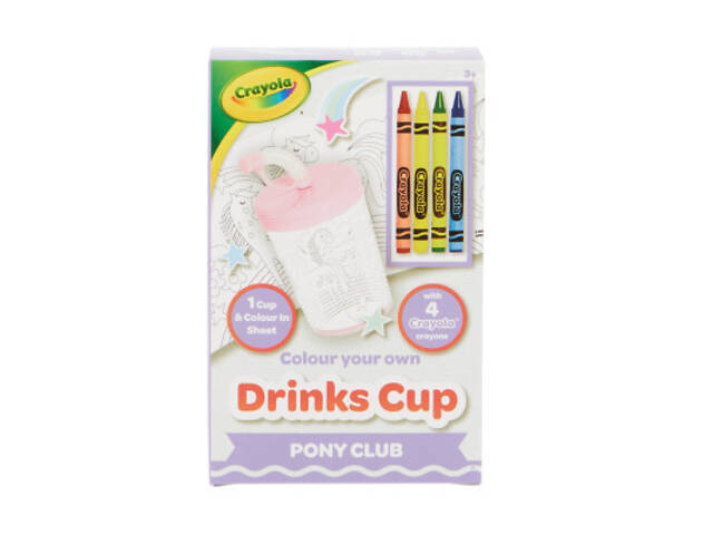 Набір для творчості Crayola Стаканчик-розфарбування Поні-клуб з олівцями (15765-B) - Фото 3