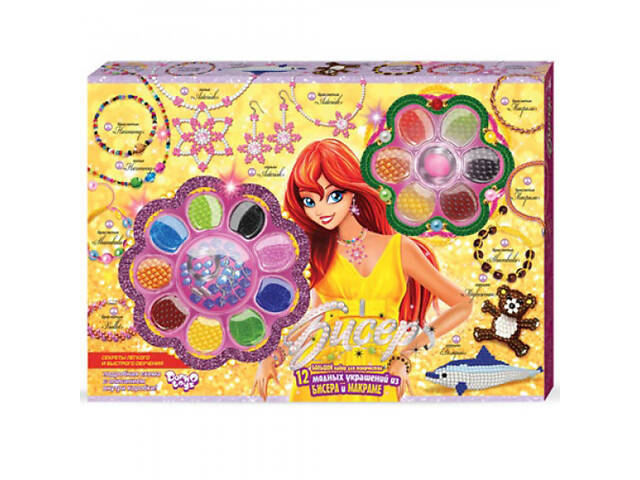Набор для творчества Danko Toys Бисер фенечка БФ-01 - Фото 1