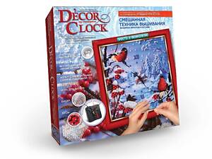 Набор для творчества 'Decor clock' для декорирования часов вышивка лентами бисером Danko Toys 4х32х32 см DС-02