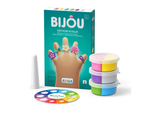Набір для творчості Lipaka пластиліну – Біжутерія: Квіткові Кільця (31001-UA01) - Фото 2
