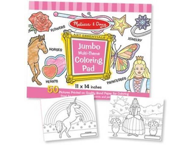 Набір для творчості Melissa&Doug Альбом розмальовок для дівчаток (MD4225) - Фото 1
