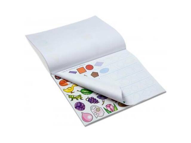 Набір для творчості Melissa&Doug Альбом розмальовок-наліпок Кольори та фігури (MD8564) - Фото 2