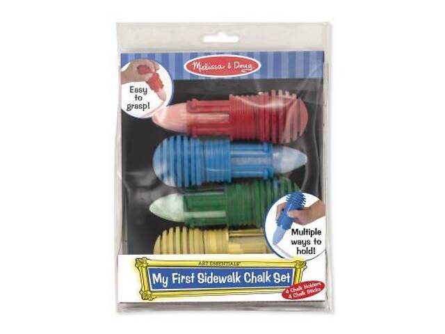 Набір для творчості Melissa&Doug Крейда для малювання в тримачах 4 шт (MD9313) - Фото 1
