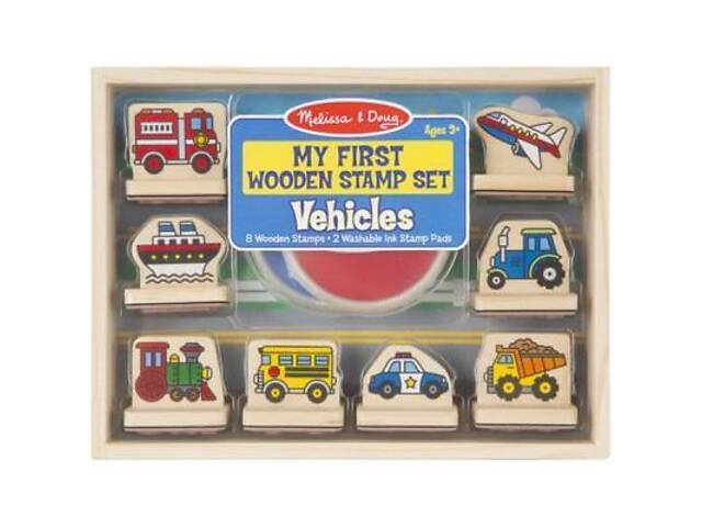 Набір для творчості Melissa&Doug Мої перші штампи Автомобілі (MD12391) - Фото 1