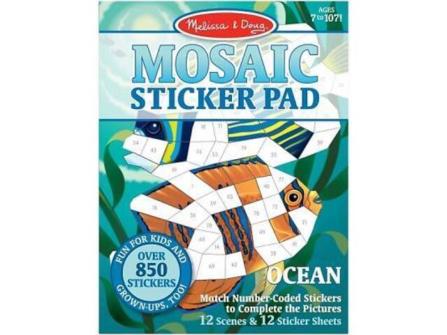 Набір для творчості Melissa&Doug Мозаїчні наклейки Океан (MD30161) - Фото 1