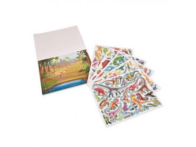 Набір для творчості Melissa&Doug Набір багаторазових наклейок Доісторичний світ (MD9341) - Фото 2