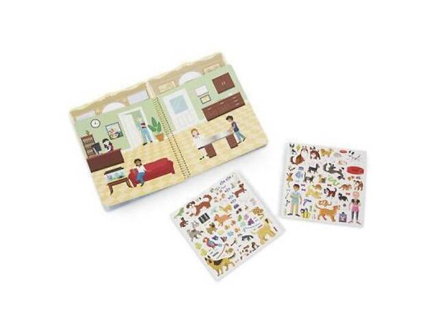 Набір для творчості Melissa&Doug Об'ємні багаторазові наклейки Будинок для тварин (MD19429) - Фото 2
