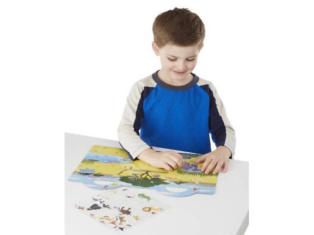 Набір для творчості Melissa&Doug Об'ємні наклейки Сафарі (MD9106) - Фото 5