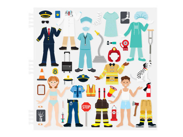 Набір для творчості Melissa&Doug Об'ємні наклейки Професії (MD9426) - Фото 2