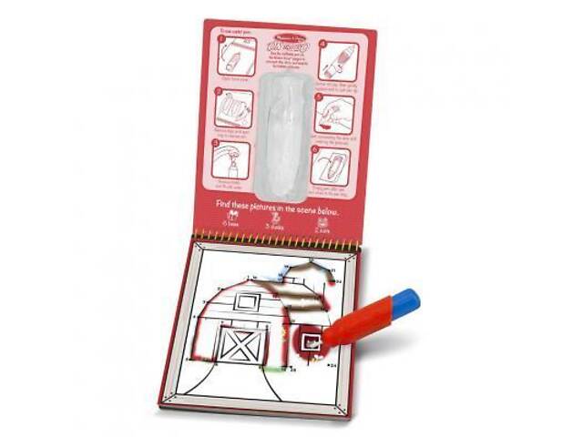 Набір для творчості Melissa&Doug Чарівне водне розфарбовування Ферма по точках (MD9485) - Фото 2