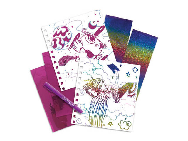 Набір для творчості Nebulous Stars Скетчбук Фантастичне мистецтво з фольги (11025) - Фото 5