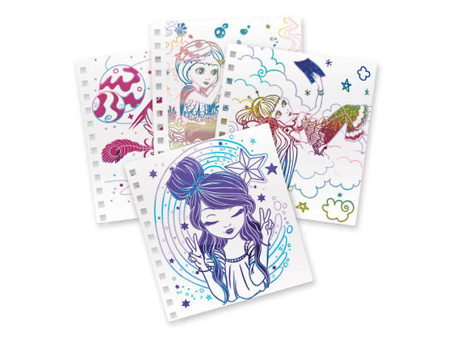 Набір для творчості Nebulous Stars Скетчбук Фантастичне мистецтво з фольги (11025) - Фото 7