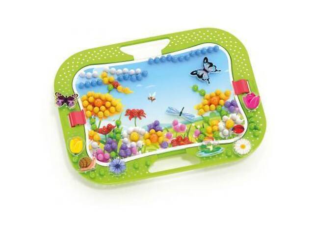 Набір для творчості Quercetti Мозаїка 300 фішек 16 фігурок дошка 28 х 20 см (0968-Q) - Фото 2