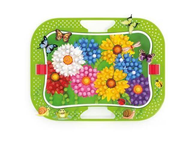 Набір для творчості Quercetti Мозаїка 300 фішек 16 фігурок дошка 28 х 20 см (0968-Q) - Фото 4