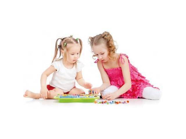 Набір для творчості Quercetti Мозаїка 300 фішек 16 фігурок дошка 28 х 20 см (0968-Q) - Фото 6